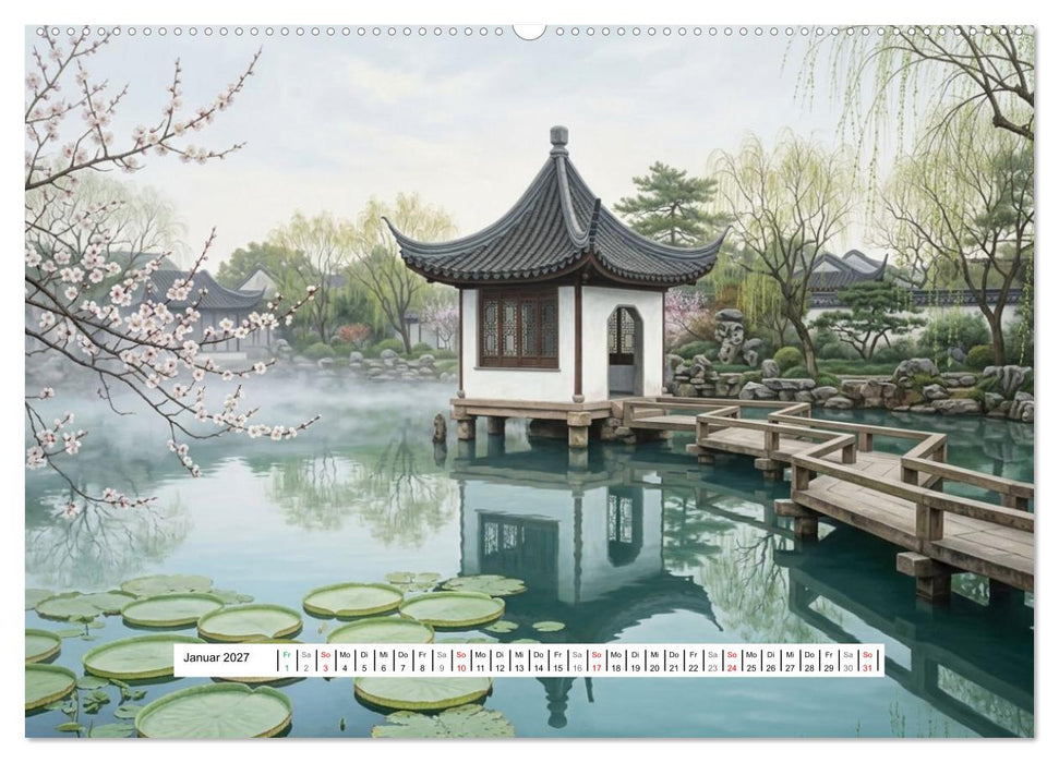 Sehnsucht nach Suzhou (CALVENDO Wandkalender 2027)