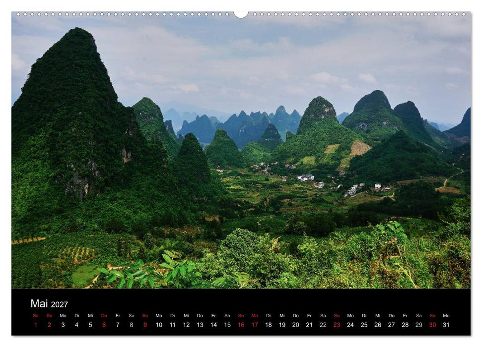 China 2027 - Metropolen und Landschaften (CALVENDO Premium Wandkalender 2027)