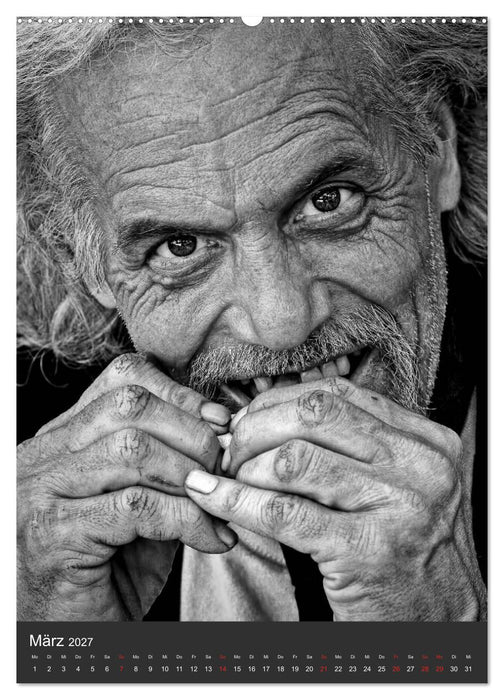 Obdachlos. Die Gesichter der Armut (CALVENDO Wandkalender 2027)