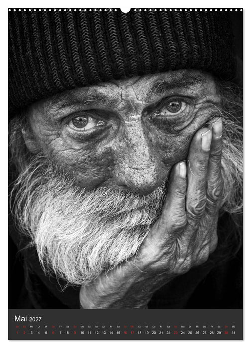 Obdachlos. Die Gesichter der Armut (CALVENDO Wandkalender 2027)