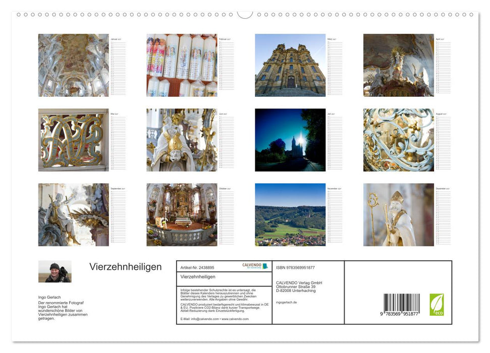 Vierzehnheiligen (CALVENDO Premium Wandkalender 2027)