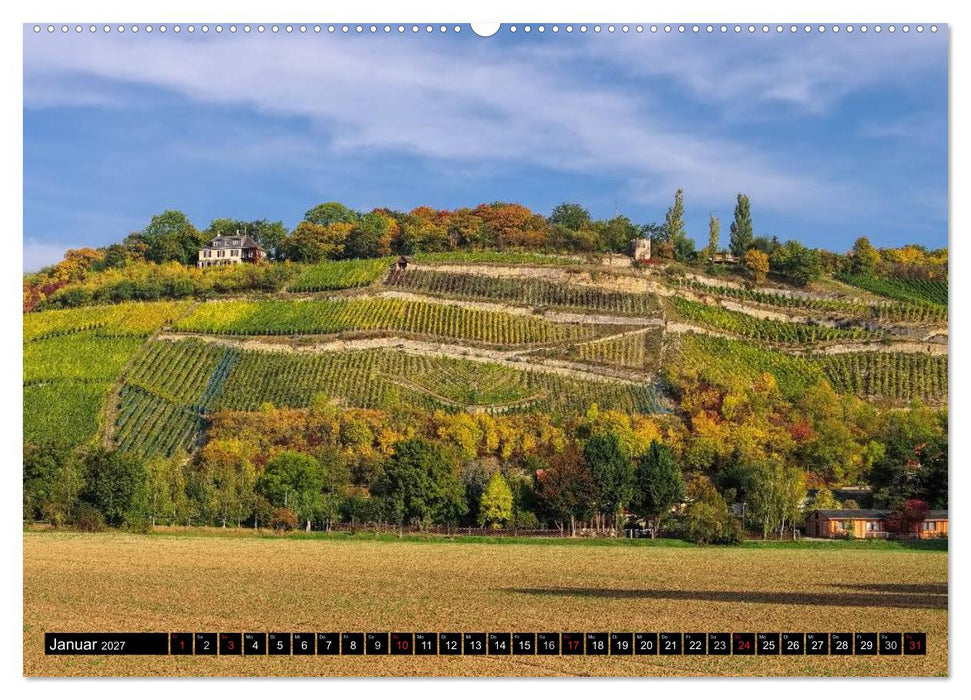 Saale-Unstrut - Region aus Wein und Stein (CALVENDO Premium Wandkalender 2027)