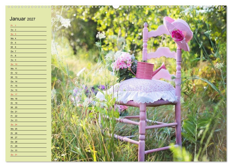 Landhaus-Romantik. Die Farben des Sommers (CALVENDO Premium Wandkalender 2027)