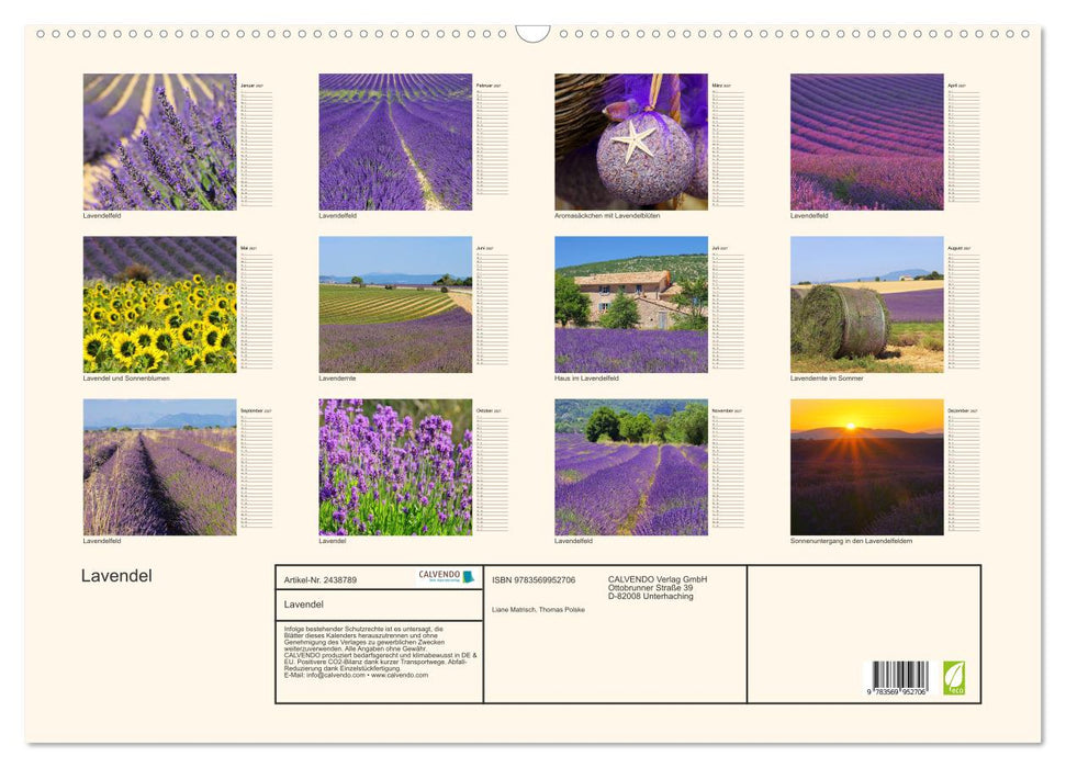 Lavendel (CALVENDO Wandkalender 2027)