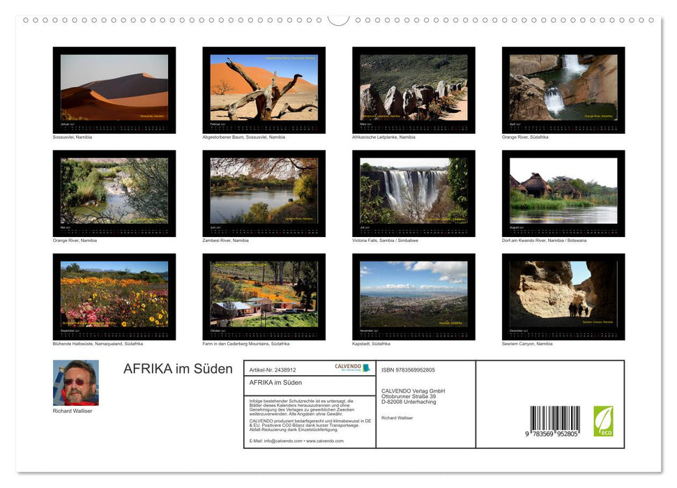AFRIKA im Süden (CALVENDO Premium Wandkalender 2027)