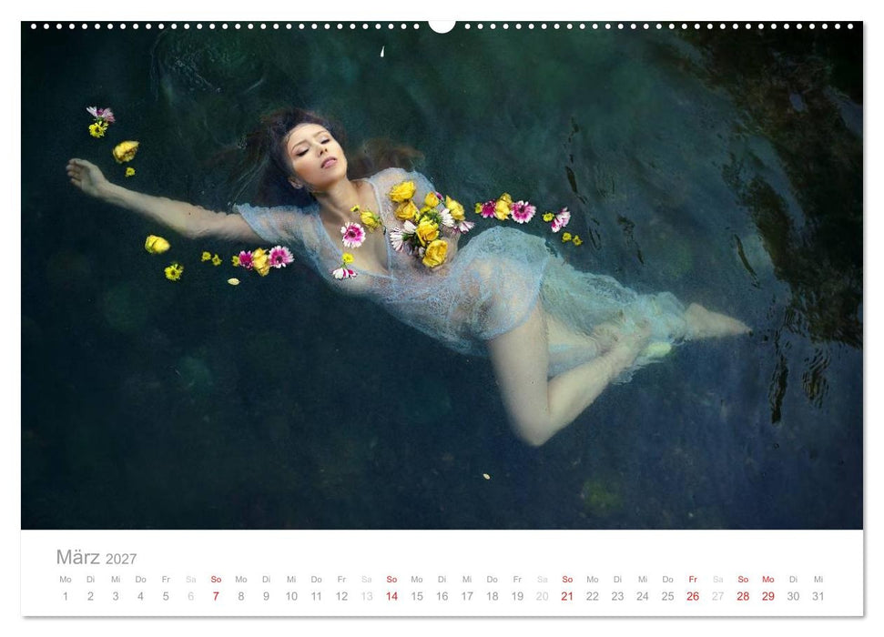 Wasser und Nymphen - Akt am Wasser (CALVENDO Wandkalender 2027)