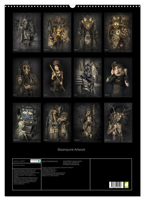 Steampunk Artwork (CALVENDO Wandkalender 2027)