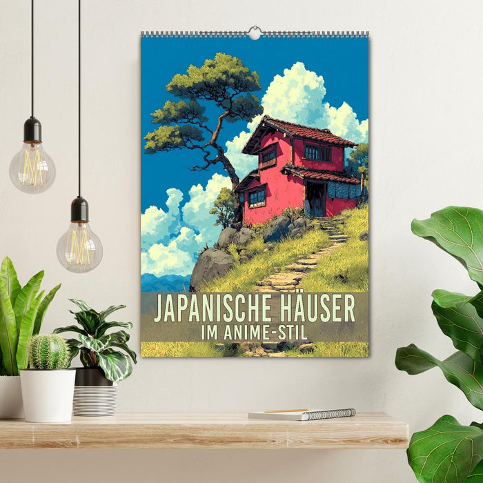 Japanische Häuser - im Anime-Stil (CALVENDO Wandkalender 2027)