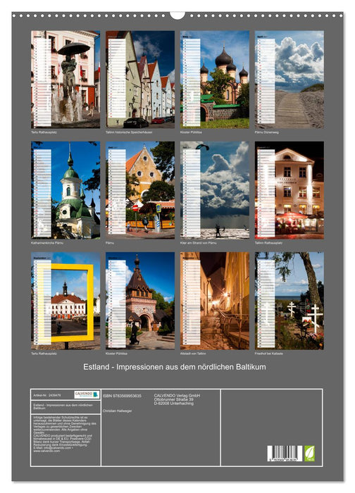Estland - Impressionen aus dem nördlichen Baltikum (CALVENDO Wandkalender 2027)