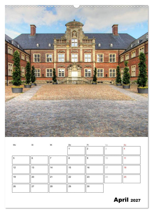 Eindrucksvolle Burgen, malerische Schlösser im Münsterland (CALVENDO Wandkalender 2027)