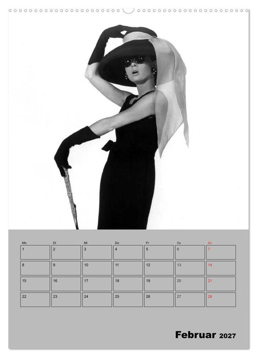 Hollywood-Diva. Audrey Hepburn (CALVENDO Wandkalender 2027)