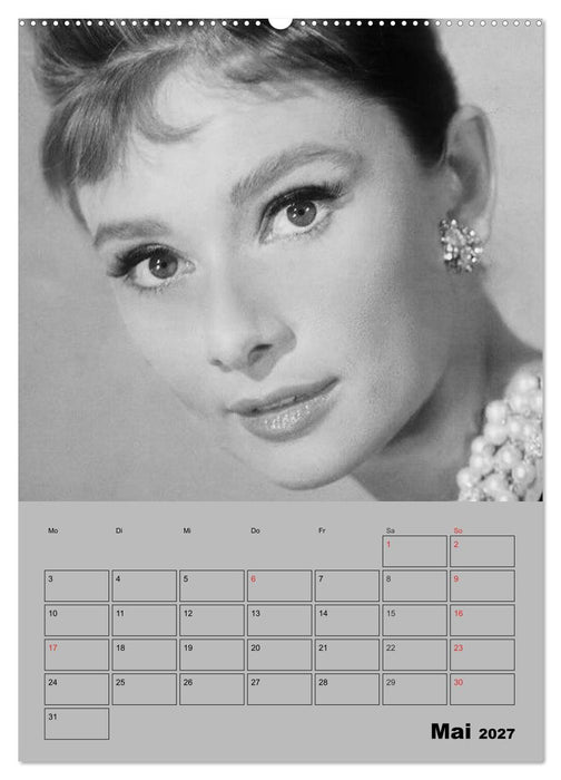 Hollywood-Diva. Audrey Hepburn (CALVENDO Wandkalender 2027)