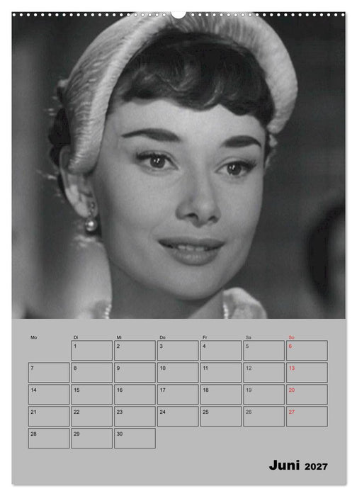 Hollywood-Diva. Audrey Hepburn (CALVENDO Wandkalender 2027)