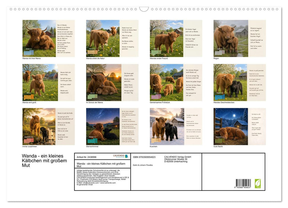 Wanda - ein kleines Kälbchen mit großem Mut (CALVENDO Wandkalender 2027)