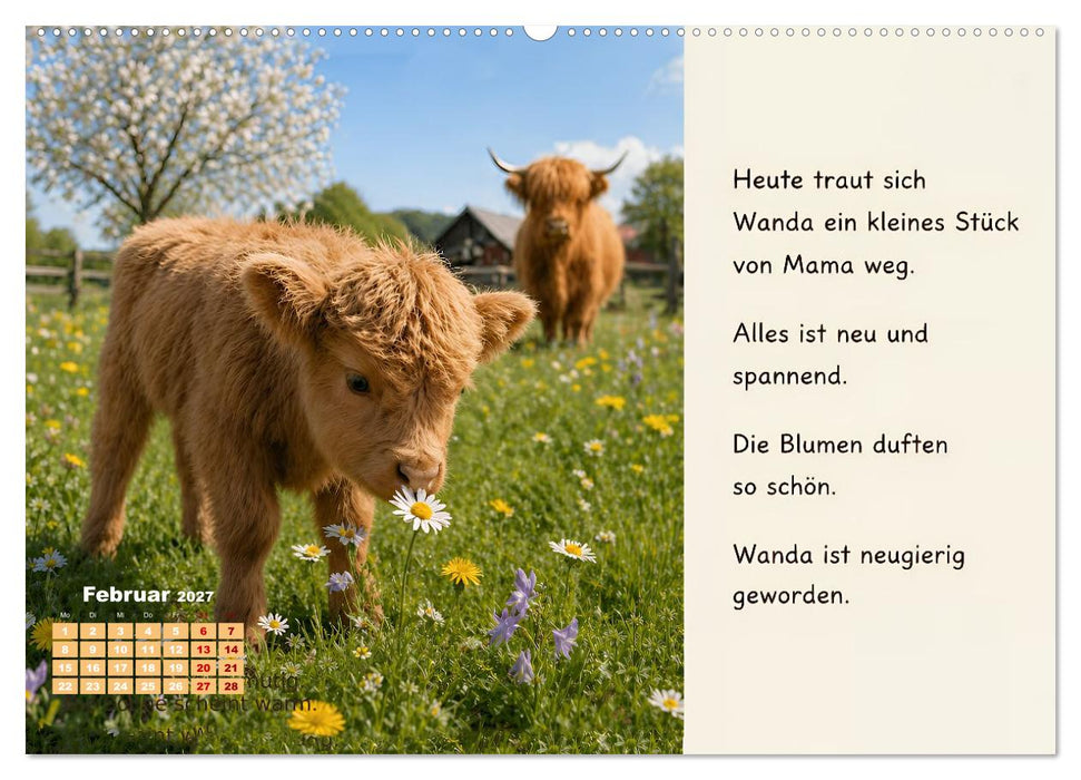 Wanda - ein kleines Kälbchen mit großem Mut (CALVENDO Wandkalender 2027)