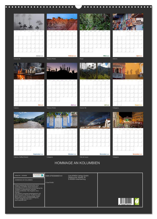 HOMMAGE AN KOLUMBIEN (CALVENDO Wandkalender 2027)