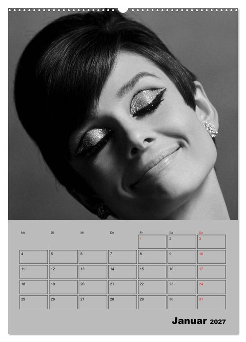 Hollywood-Diva. Audrey Hepburn (CALVENDO Premium Wandkalender 2027)