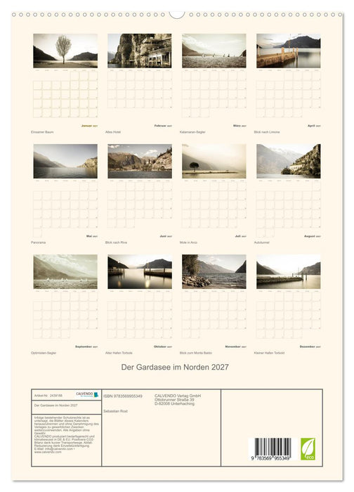 Der Gardasee im Norden 2027 (CALVENDO Premium Wandkalender 2027)