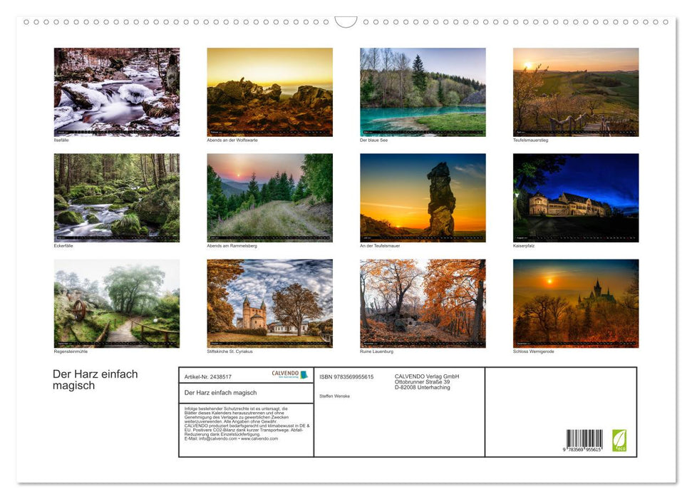 Der Harz einfach magisch (CALVENDO Wandkalender 2027)