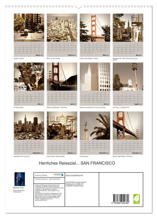 Herrliches Reiseziel... SAN FRANCISCO (CALVENDO Premium Wandkalender 2027)
