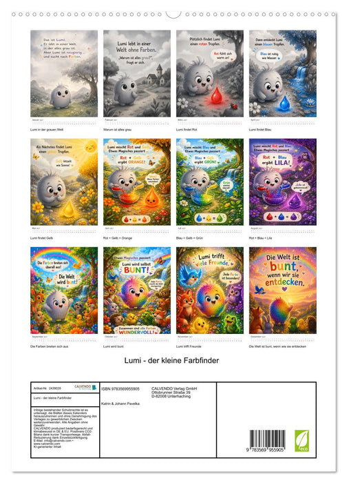 Lumi - der kleine Farbfinder (CALVENDO Premium Wandkalender 2027)
