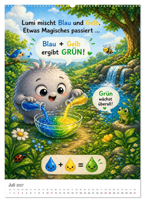 Lumi - der kleine Farbfinder (CALVENDO Premium Wandkalender 2027)