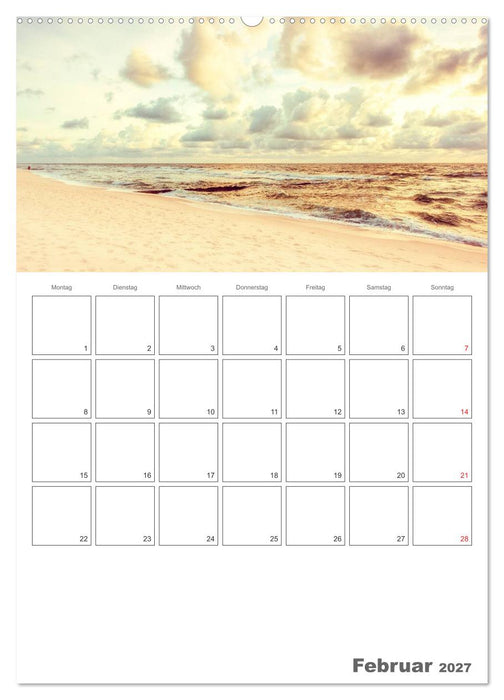 Strandbilder - Künstlerische Impressionen von der Nordsee (CALVENDO Wandkalender 2027)