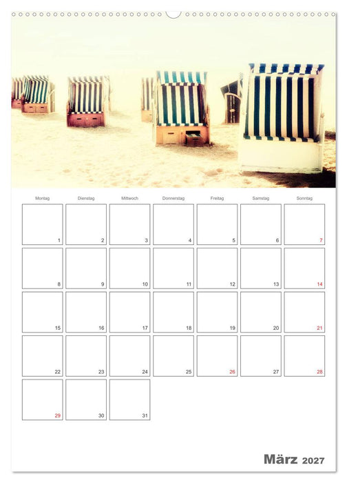 Strandbilder - Künstlerische Impressionen von der Nordsee (CALVENDO Wandkalender 2027)