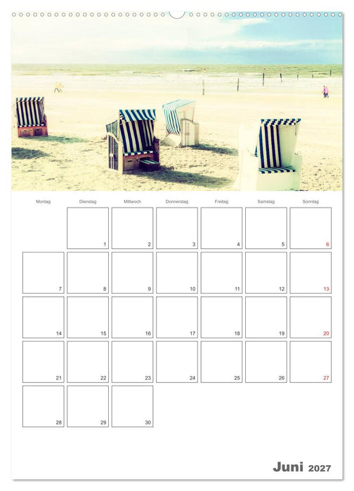 Strandbilder - Künstlerische Impressionen von der Nordsee (CALVENDO Premium Wandkalender 2027)