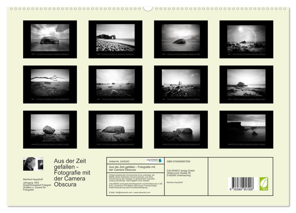 Aus der Zeit gefallen - Fotografie mit der Camera Obscura (CALVENDO Premium Wandkalender 2027)