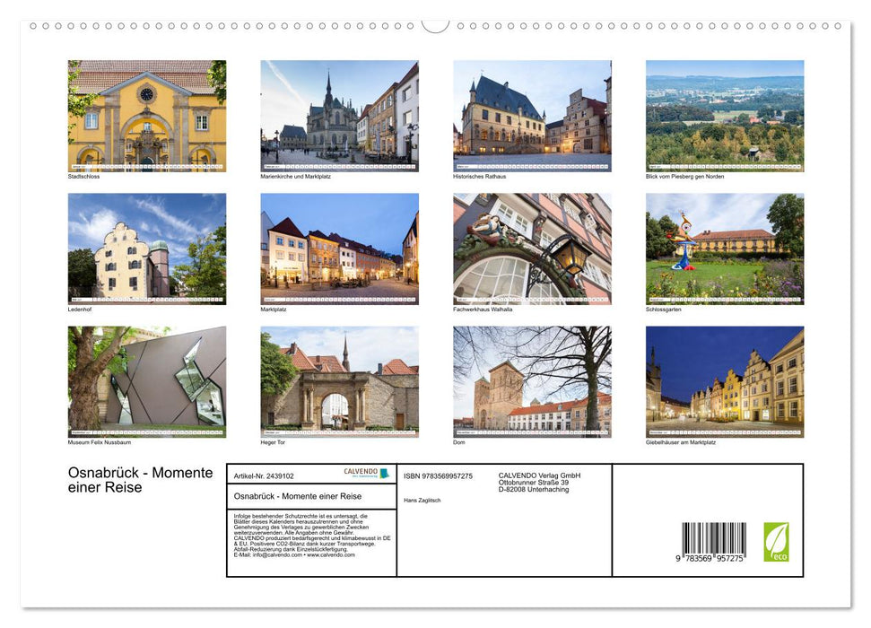 Osnabrück - Momente einer Reise (CALVENDO Premium Wandkalender 2027)