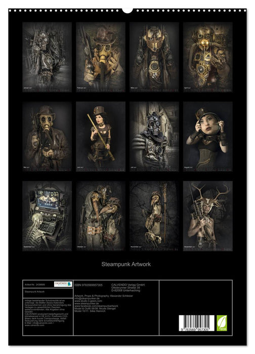 Steampunk Artwork (CALVENDO Premium Wandkalender 2027)