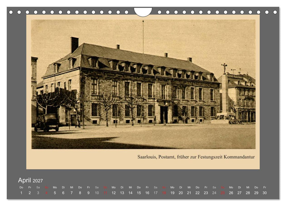 Saarland - vunn domols (frieher), Landkreis Saarlouis (CALVENDO Wandkalender 2027)