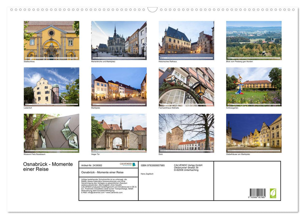 Osnabrück - Momente einer Reise (CALVENDO Wandkalender 2027)