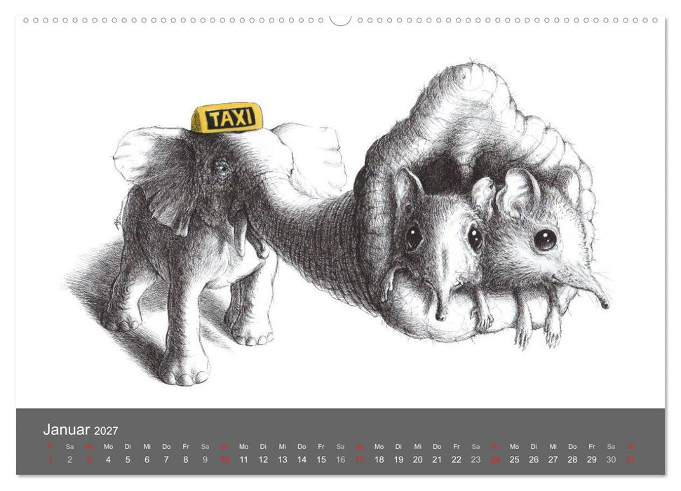 TIERONISCH (CALVENDO Wandkalender 2027)