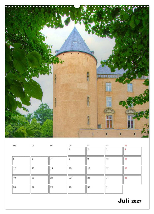 Eindrucksvolle Burgen, malerische Schlösser im Münsterland (CALVENDO Premium Wandkalender 2027)