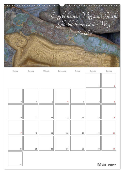 Harmonie und Freude Buddhistische Weisheiten 2027 (CALVENDO Wandkalender 2027)