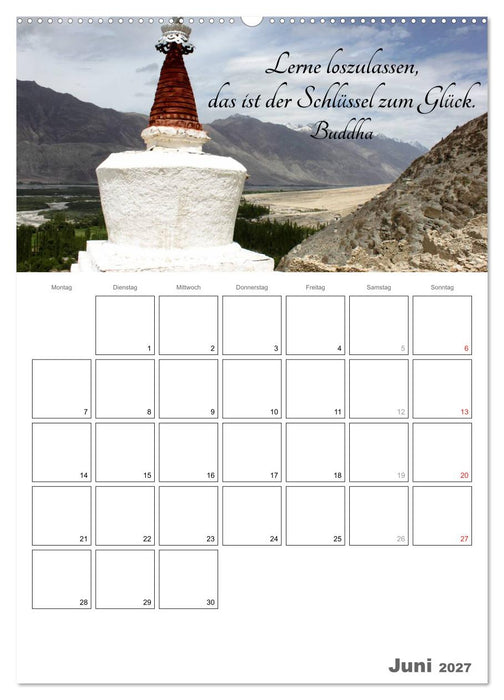 Harmonie und Freude Buddhistische Weisheiten 2027 (CALVENDO Wandkalender 2027)