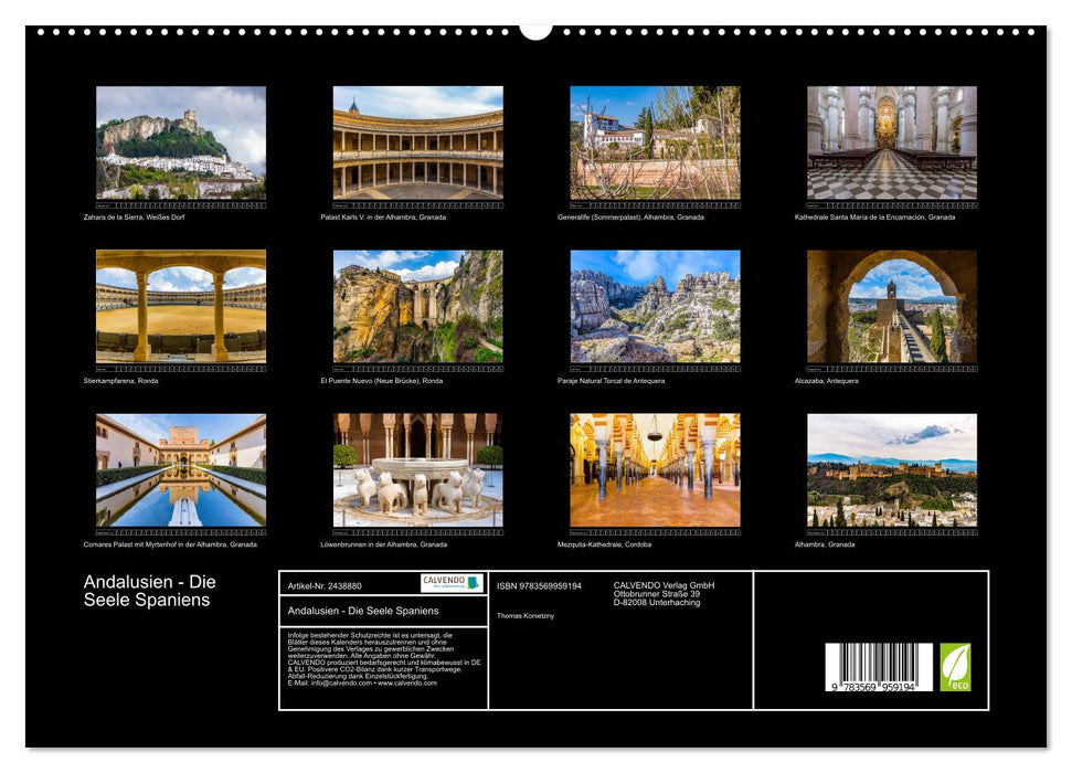 Andalusien - Die Seele Spaniens (CALVENDO Premium Wandkalender 2027)
