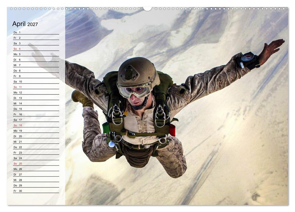Fallschirmspringer. Absprung der U.S. Navy Seals (CALVENDO Wandkalender 2027)