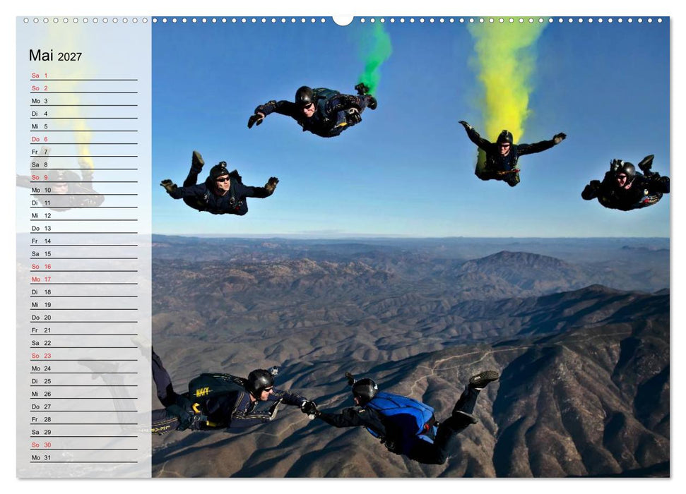 Fallschirmspringer. Absprung der U.S. Navy Seals (CALVENDO Wandkalender 2027)