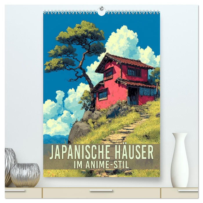 Japanische Häuser - im Anime-Stil (CALVENDO Premium Wandkalender 2027)