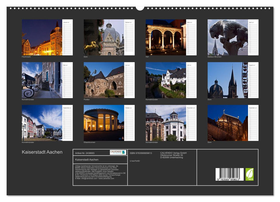 Kaiserstadt Aachen (CALVENDO Premium Wandkalender 2027)