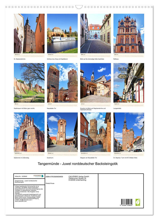 Tangermünde - Juwel norddeutscher Backsteingotik (CALVENDO Wandkalender 2027)