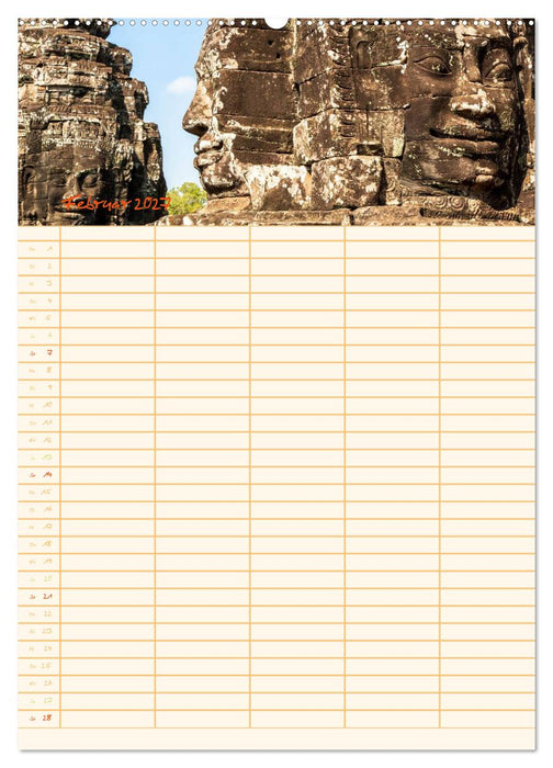 EXOTISCHES SÜDOSTASIEN - Familienplaner 2027 (CALVENDO Premium Wandkalender 2027)