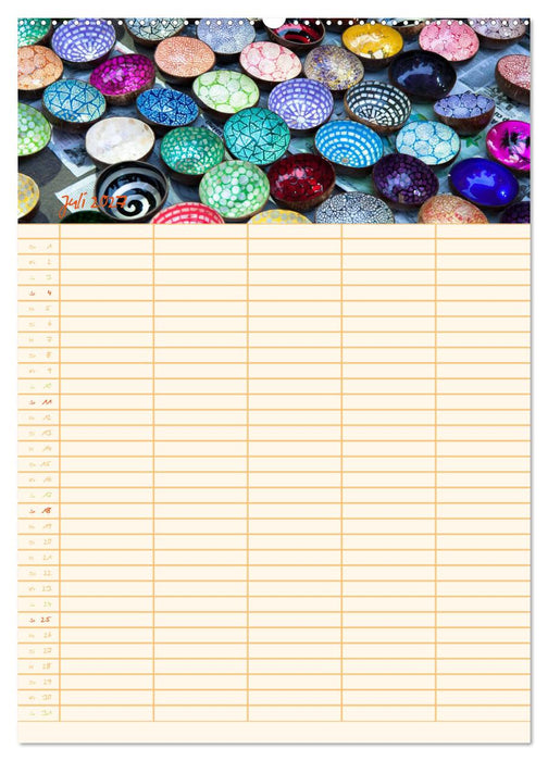 EXOTISCHES SÜDOSTASIEN - Familienplaner 2027 (CALVENDO Premium Wandkalender 2027)
