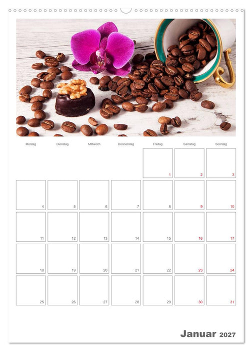 Kulinarische Kompositionen - Terminplaner (CALVENDO Premium Wandkalender 2027)