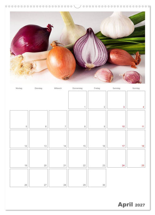 Kulinarische Kompositionen - Terminplaner (CALVENDO Premium Wandkalender 2027)