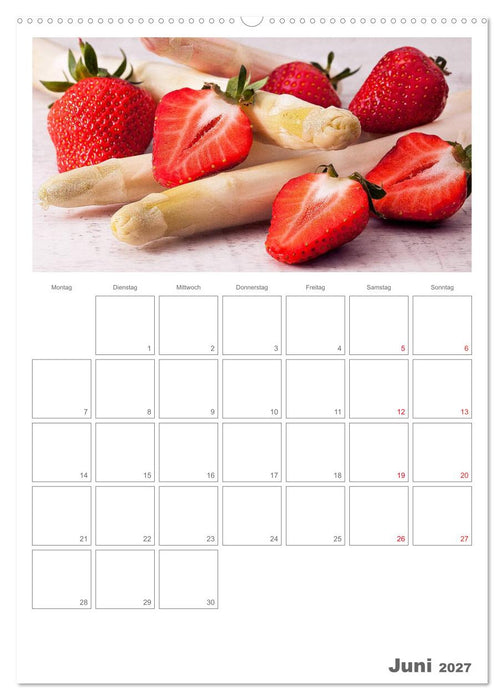 Kulinarische Kompositionen - Terminplaner (CALVENDO Premium Wandkalender 2027)