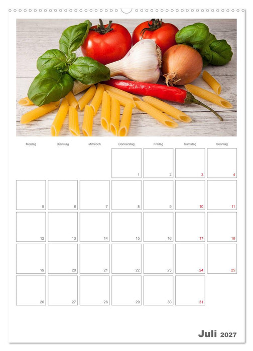Kulinarische Kompositionen - Terminplaner (CALVENDO Premium Wandkalender 2027)